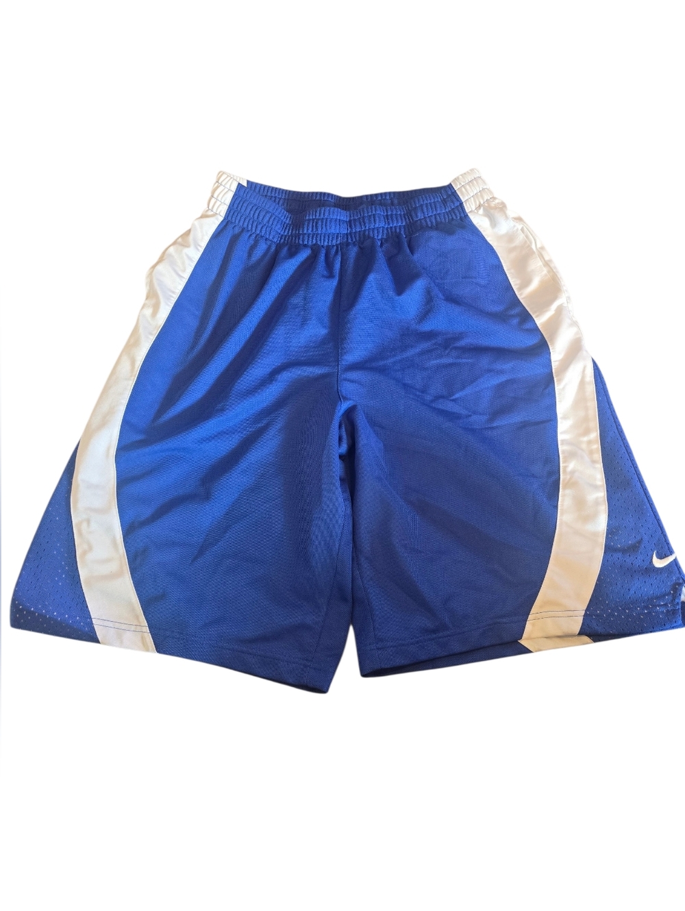 Nike Men's Large Royal Blue and White Performance Basketball Shorts